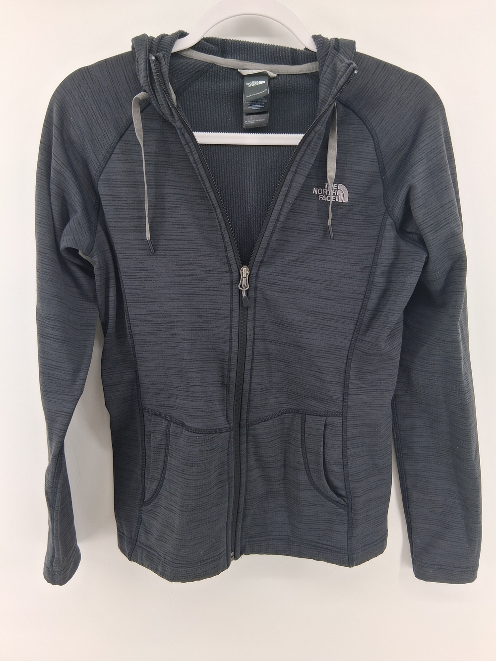 The North Face Charcoal Gray Logo Zip Hoodie